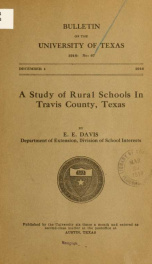 A study of rural schools in Travis County, Texas_cover