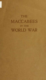 The Maccabees in the world war;_cover