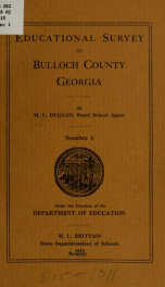Educational survey of Bulloch County, Georgia_cover