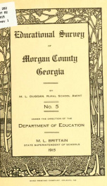 Educational survey of Morgan County, Georgia_cover