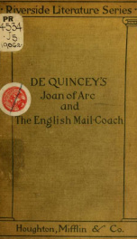 Joan of Arc and The English mail-coach_cover