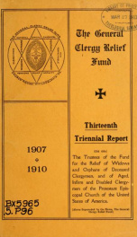Triennial report .._cover
