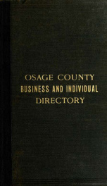 Osage County directory and statistical compendium_cover