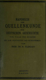 Handbuch der Quellenkunde zur deutschen Geschichte 2_cover