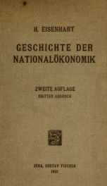 Geschichte der nationalökonomik_cover