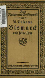 Bismarck und seine zeit_cover