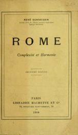Rome : complexite et harmonie_cover