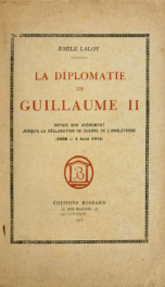 La diplomatie de Guillaume II_cover