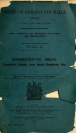 Census of England and Wales, 1911 (10 Edward 7 and 1 George 5, ch. 27) 1_cover