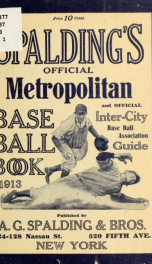 Spalding's official metropolitan base ball book and official inter-city base ball association guide .._cover