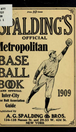 Spalding's official metropolitan base ball book and official inter-city base ball association guide .._cover