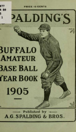 Spalding's Buffalo amateur base ball year book_cover