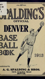 Spalding's official Denver base ball book_cover