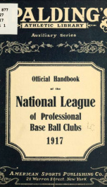 Constitution and playing rules of the National league of professional base ball clubs_cover