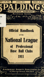 Constitution and playing rules of the National league of professional base ball clubs_cover