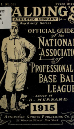 Official guide of the National association of professional base ball leagues for 1901-1904_cover