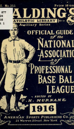 Official guide of the National association of professional base ball leagues for 1901-1904_cover