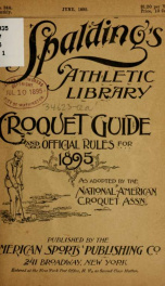 Croquet guide and official rules governing the game_cover