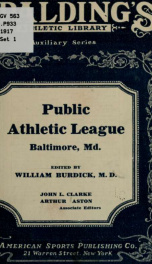 Official handbook of the Public athletic league, Baltimore, Md. .._cover