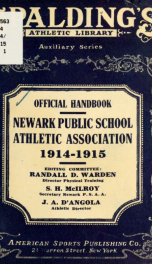 Official handbook of Newark public school athletic association_cover