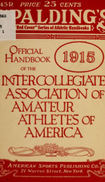 Constitution, by-laws and laws of athletics .._cover