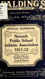 Official handbook of Newark public school athletic association_cover