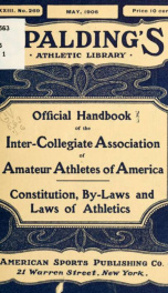 Constitution, by-laws and laws of athletics .._cover