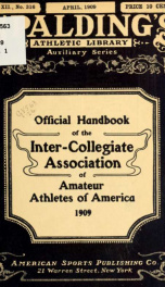 Constitution, by-laws and laws of athletics .._cover