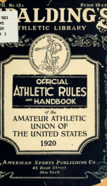 Official athletic rules and official handbook .._cover