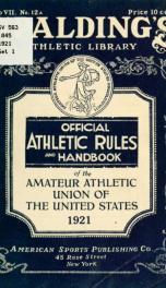 Official athletic rules and official handbook .._cover