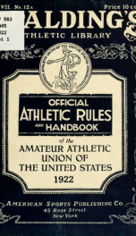 Official athletic rules and official handbook .._cover