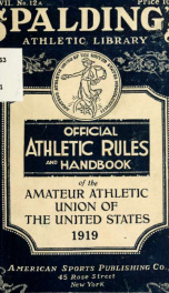 Official athletic rules and official handbook .._cover