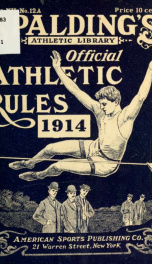 Official athletic rules and official handbook .._cover