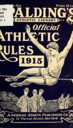 Official athletic rules and official handbook .._cover