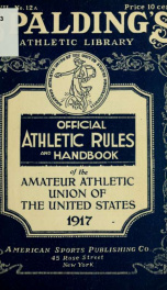 Official athletic rules and official handbook .._cover