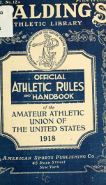 Official athletic rules and official handbook .._cover