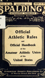 Official athletic rules and official handbook .._cover