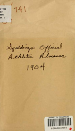 Spalding's official athletic almanac_cover