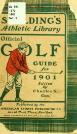 Spalding's official golf guide.._cover