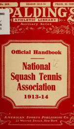 Official handbook, National squash tennis association, 1911/12-_cover