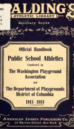 Official handbook, public school athletics, Washington, D. C.;_cover