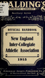 Constitution of the New England inter-collegiate athletic association_cover