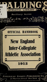 Constitution of the New England inter-collegiate athletic association_cover