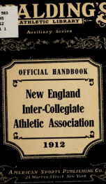 Constitution of the New England inter-collegiate athletic association_cover