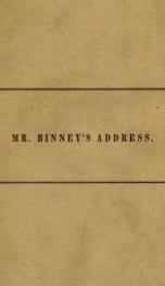 Mr. Binney's address : [the Baptist Missionary Magazine - extra]_cover