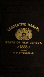 Manual of the Legislature of New Jersey 1888_cover