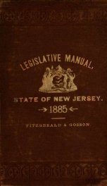 Manual of the Legislature of New Jersey 1885_cover