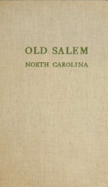 Old Salem, North Carolinaw_language=_cover