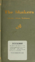 A concise history of the United Society of Believers called Shakers_cover