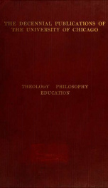 Investigations representing the departments; part 1. Systematic theology, church history, practical theology; part 2. Philosophy, education_cover